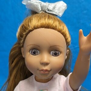 Glitter Girl Ginger Hair And Light Violet Eyes